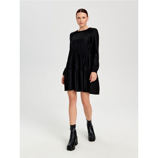 Sinsay - Sukienka mini babydoll - czarny ze sklepu Sinsay w kategorii Sukienki - zdjęcie 164549418