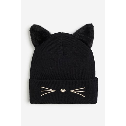 H & M - Czapka z pomponem - Czarny H & M 122 (3-7Y) H&M