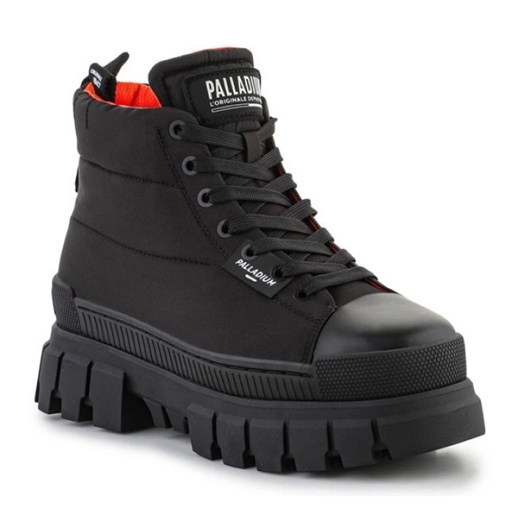 Buty Palladium Revolt Boot Overcush W 98863-001-M czarne ze sklepu ButyModne.pl w kategorii Workery damskie - zdjęcie 164555287