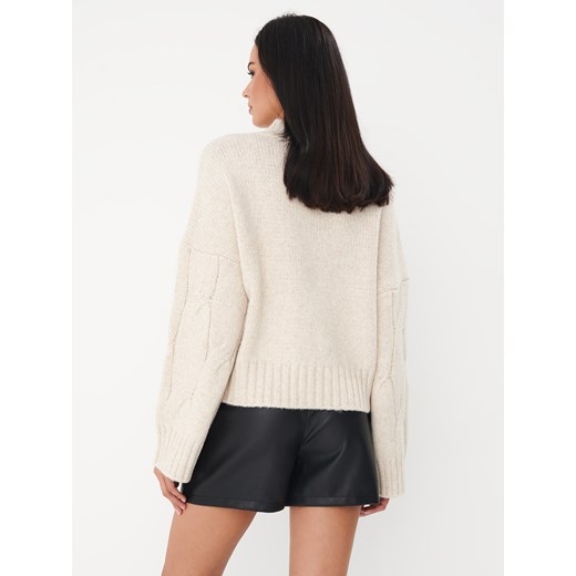 Sweter damski Mohito z golfem casual