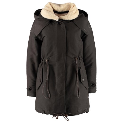 Sessun COEUR Parka forest night zalando czarny abstrakcyjne wzory