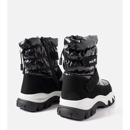Buty zimowe dziecięce śniegowce na rzepy