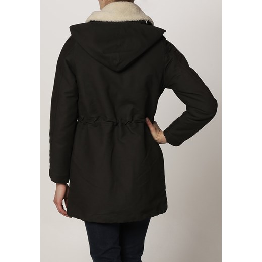Sessun COEUR Parka forest night zalando czarny bez wzorów/nadruków
