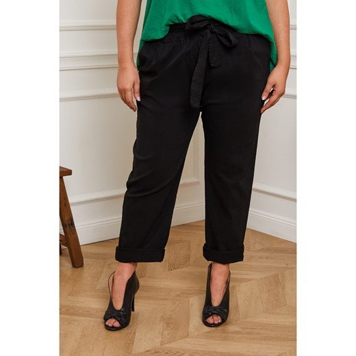 Plus Size Company Spodnie &quot;Lirane&quot; w kolorze czarnym ze sklepu Limango Polska w kategorii Spodnie damskie - zdjęcie 164557189