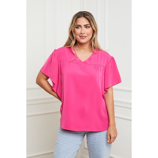 Plus Size Company Bluzka w kolorze różowym ze sklepu Limango Polska w kategorii Bluzki damskie - zdjęcie 164557265