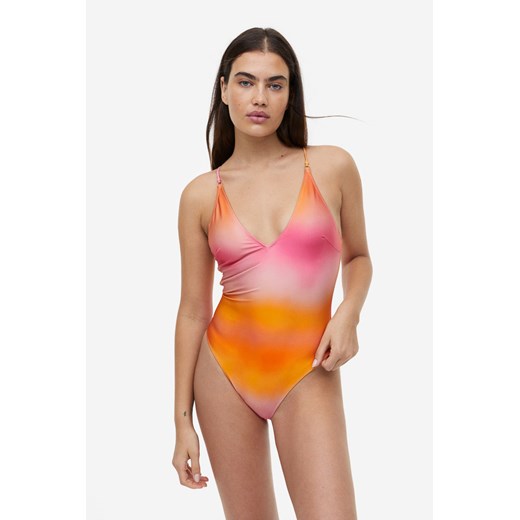 H & M - Kostium kąpielowy High Leg - Pomarańczowy H & M 40 H&M