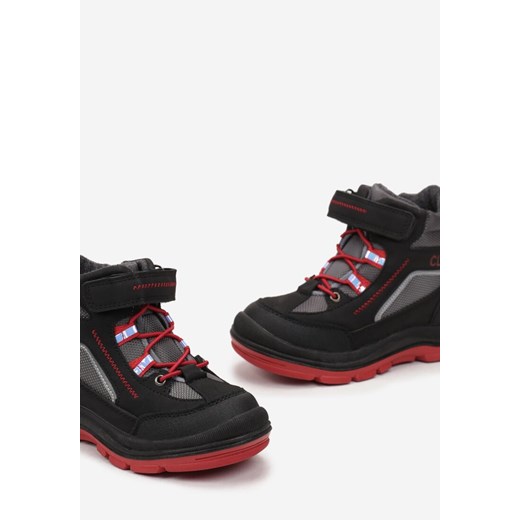 Buty zimowe dziecięce Born2be trapery jesienne sznurowane 