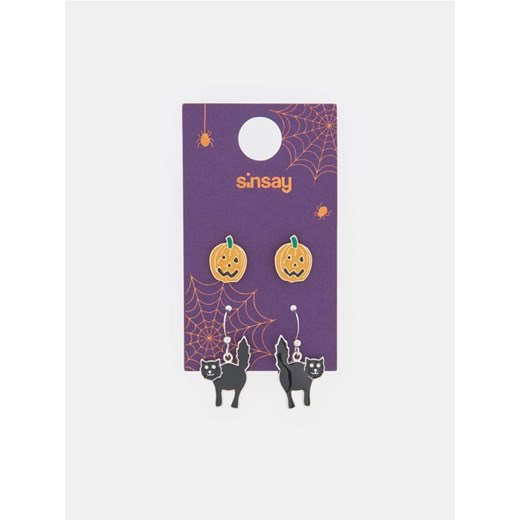 Sinsay - Kolczyki 2 pack - wielobarwny Sinsay Jeden rozmiar Sinsay