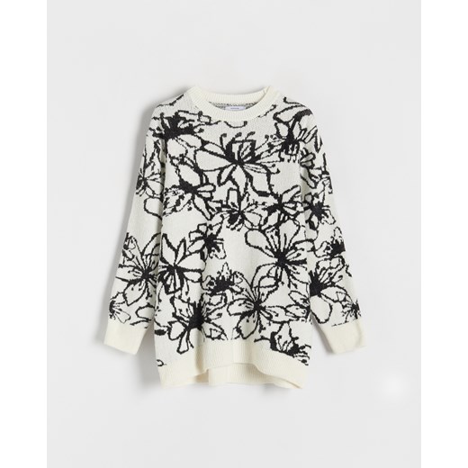 Reserved - Sweter oversize - wielobarwny Reserved L Reserved