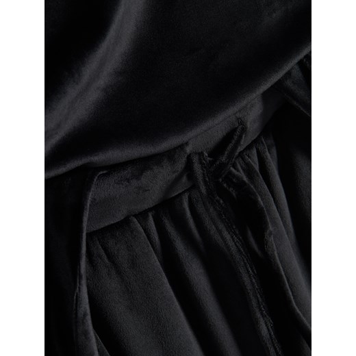 Reserved - Dwuczęściowa piżama z weluru - czarny Reserved XS/S Reserved