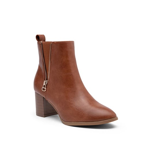 Foreverfolie Botki w kolorze jasnobrązowym ze sklepu Limango Polska w kategorii Botki - zdjęcie 164572688