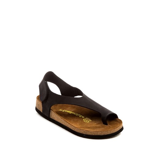 Comfortfusse Skórzane sandały w kolorze czarnym Comfortfusse 39 okazyjna cena Limango Polska