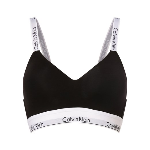 Calvin Klein Damski biustonosz Kobiety Bawełna czarny jednolity ze sklepu vangraaf w kategorii Biustonosze - zdjęcie 164578328