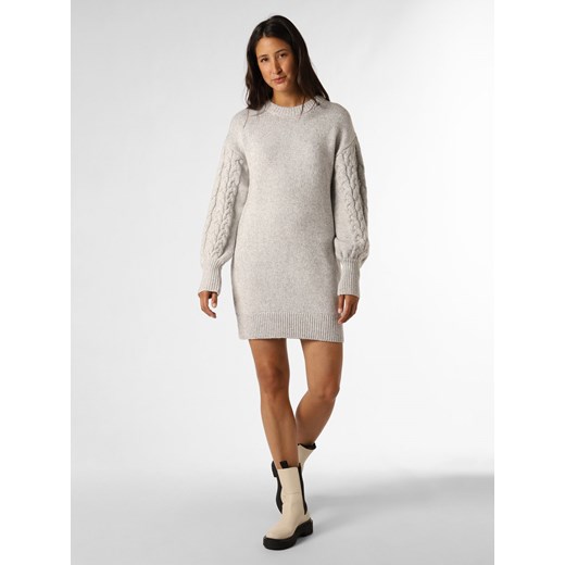 Marie Lund Sukienka damska Kobiety jasny szary marmurkowy ze sklepu vangraaf w kategorii Sukienki - zdjęcie 164578378