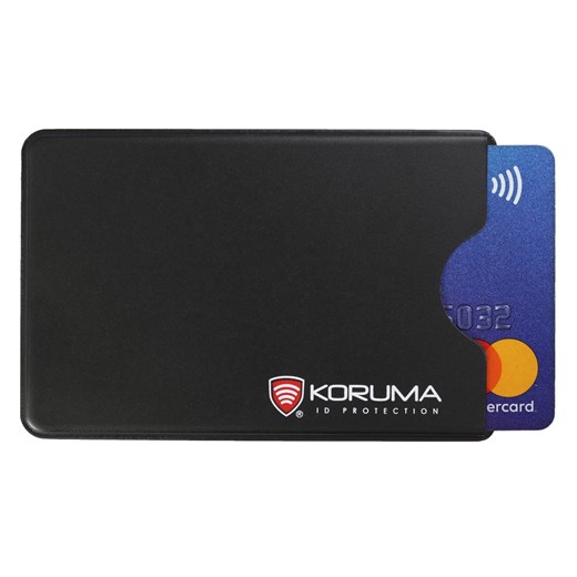 Plastikowe etui antykradzieżowe RFID na kartę kredytową (czarny) ze sklepu Koruma ID Protection w kategorii Etui - zdjęcie 164579347