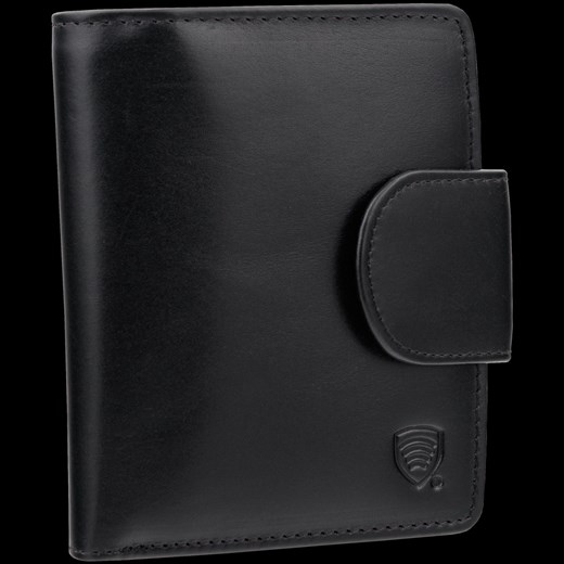 Skórzany damski  portfel z ochroną RFID (Czarny) ze sklepu Koruma ID Protection w kategorii Portfele damskie - zdjęcie 164579919