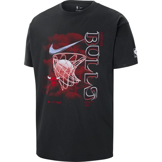 T-shirt męski Nike NBA Chicago Bulls Courtside Max90 - Czerń Nike L Nike poland