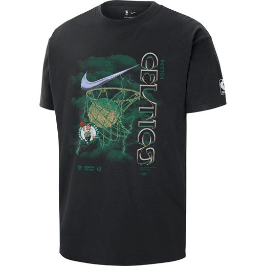 T-shirt męski Nike NBA Boston Celtics Courtside Max90 - Czerń ze sklepu Nike poland w kategorii T-shirty męskie - zdjęcie 164581615