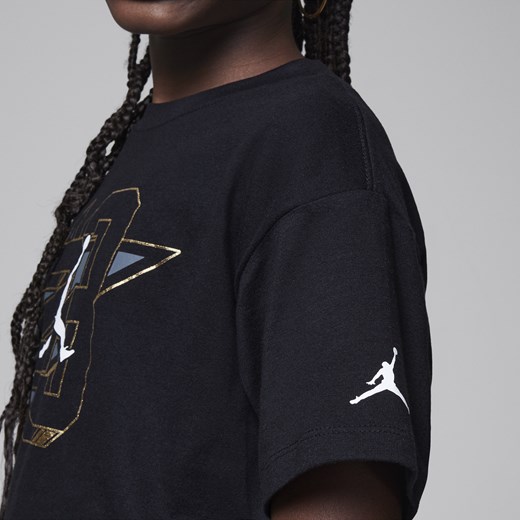 T-shirt dla dużych dzieci Jordan Jumpman Shine Tee - Czerń Jordan L Nike poland