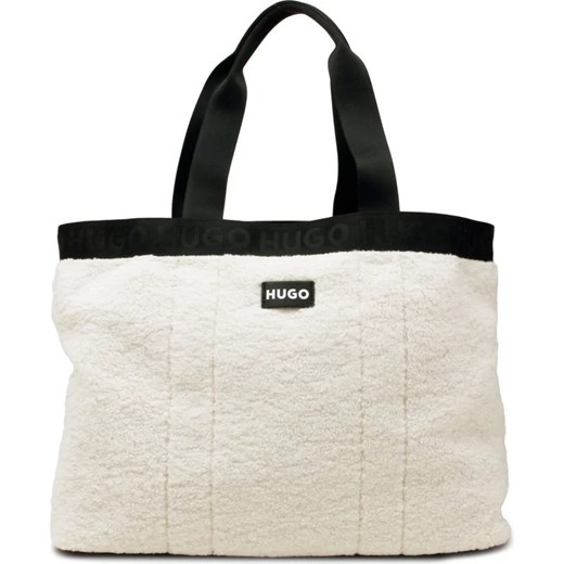 Shopper bag Hugo Boss biała duża wakacyjna matowa 