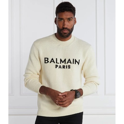 Balmain Wełniany sweter | Regular Fit ze sklepu Gomez Fashion Store w kategorii Swetry męskie - zdjęcie 164584855