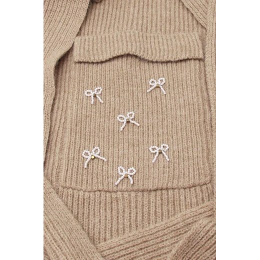 Szalik/chusta Twin Set brązowy