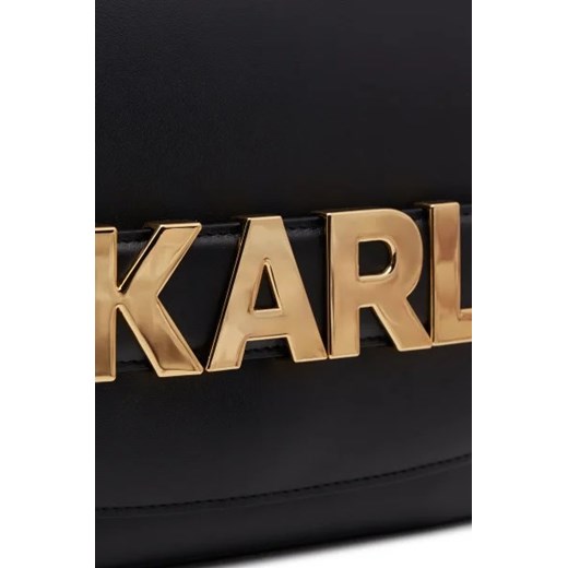 Karl Lagerfeld Skórzana listonoszka k/letters flap Karl Lagerfeld Uniwersalny Gomez Fashion Store