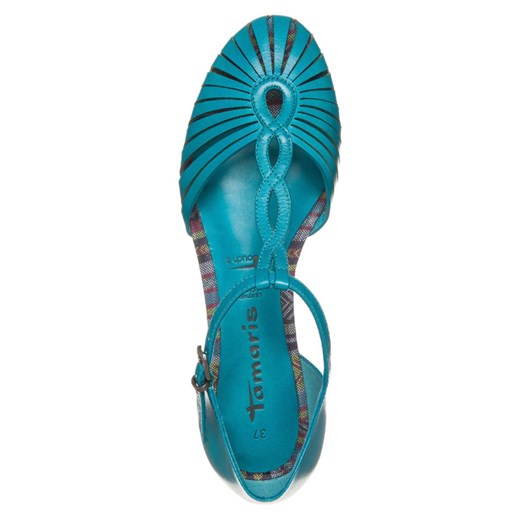 Tamaris Sandały turquoise zalando turkusowy na obcasie