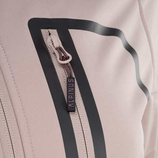 Damski softshell rozpinany z kapturem Alpinus Bergamo - różowy Alpinus Sportstylestory.com