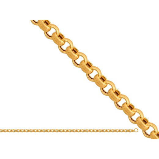 złoty łańcuszek 585 gruby splot rolo 50cm Lovrin LOVRIN