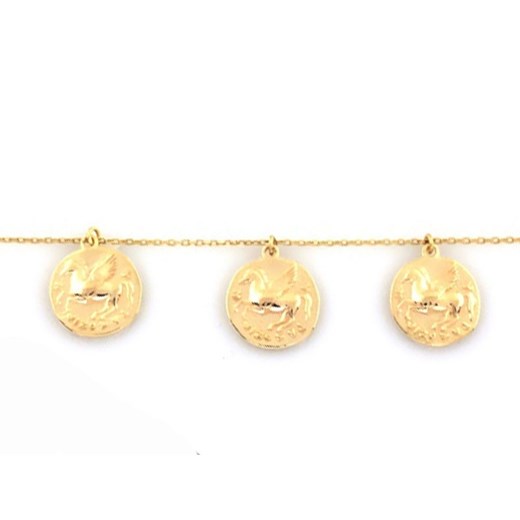 złota bransoletka 333 piękne antyczne monety Lovrin LOVRIN