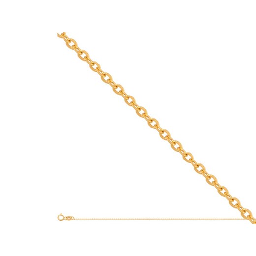 złoty łańcuszek 585 splot brilantata 55cm 2,05g Lovrin LOVRIN