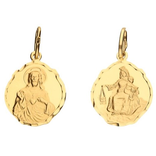 złoty medalik 585 dwustronny maria jezus 1,84 g Lovrin LOVRIN