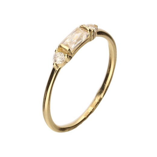 złoty pierścionek 585 biała cyrkonia 1,56 g Lovrin LOVRIN