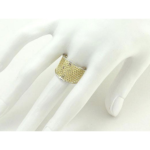 złoty pierścionek 333 ornament ażurowy szeroki Lovrin LOVRIN