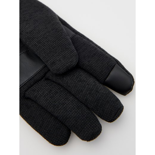 Reserved - Rękawiczki z łączonych materiałów - ciemnoszary Reserved M Reserved