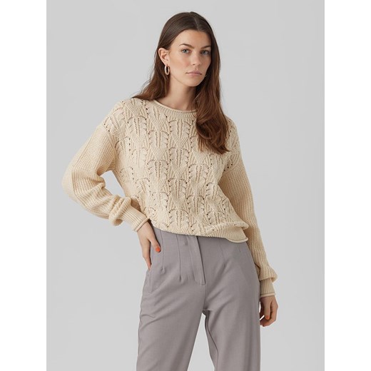 Vero Moda Sweter w kolorze kremowym ze sklepu Limango Polska w kategorii Swetry damskie - zdjęcie 164685518