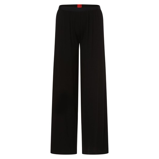 HUGO Damskie spodnie od piżamy Kobiety Dżersej czarny jednolity ze sklepu vangraaf w kategorii Piżamy damskie - zdjęcie 164689928