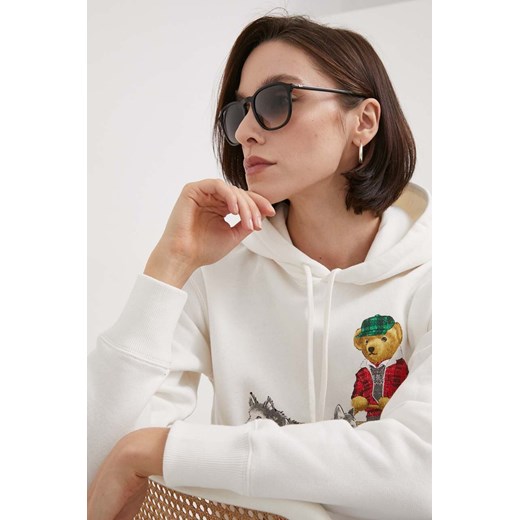 Ray-Ban okulary przeciwsłoneczne damskie kolor szary 0RB2203 ze sklepu ANSWEAR.com w kategorii Okulary przeciwsłoneczne damskie - zdjęcie 164691886