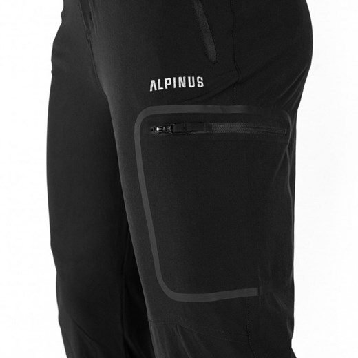 Męskie spodnie trekkingowe Alpinus Pyrenees - czarne ze sklepu Sportstylestory.com w kategorii Spodnie męskie - zdjęcie 164693087