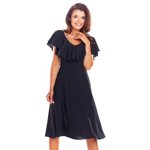 Awama Sukienka w kolorze czarnym XL okazyjna cena Limango Polska