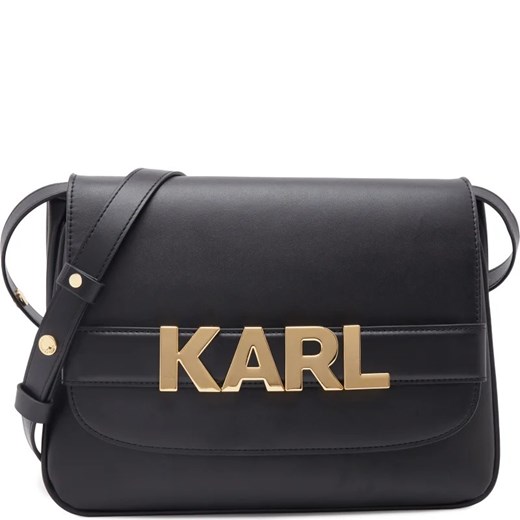 Listonoszka Karl Lagerfeld elegancka na ramię czarna średnia 