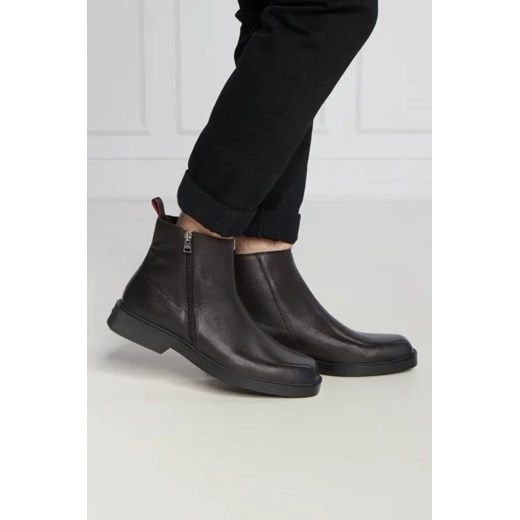 Buty zimowe męskie Hugo Boss bez zapięcia 