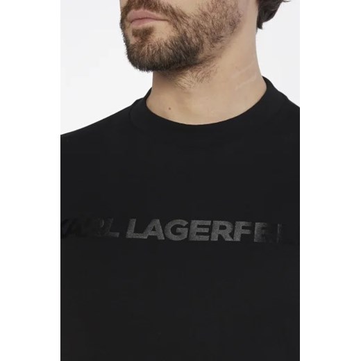 T-shirt męski Karl Lagerfeld z bawełny z długim rękawem 