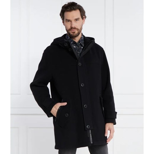 HUGO Wełniany płaszcz Munkon ze sklepu Gomez Fashion Store w kategorii Płaszcze męskie - zdjęcie 164697737