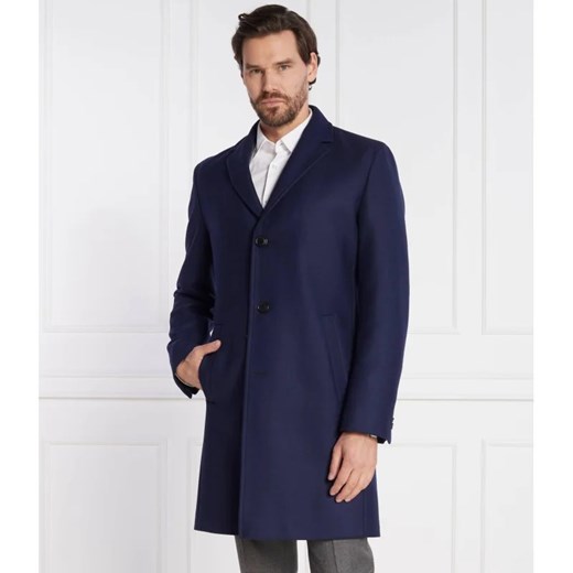 HUGO Wełniany płaszcz malto | z dodatkiem kaszmiru ze sklepu Gomez Fashion Store w kategorii Płaszcze męskie - zdjęcie 164697738
