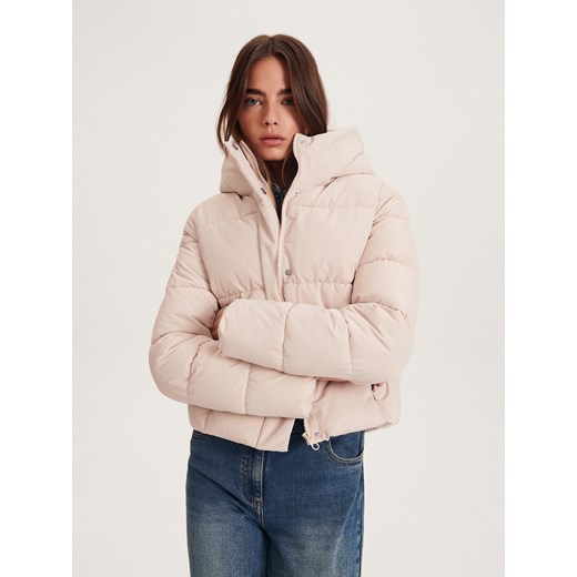 Reserved - Pikowana kurtka z ociepleniem - kremowy ze sklepu Reserved w kategorii Kurtki damskie - zdjęcie 164715948