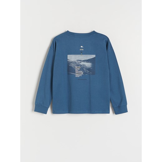 Reserved - Longsleeve oversize - zielony Reserved 170 (13-14 lat) Reserved