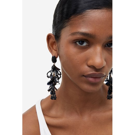 H & M - Wiszące kolczyki - Czarny H & M One Size H&M