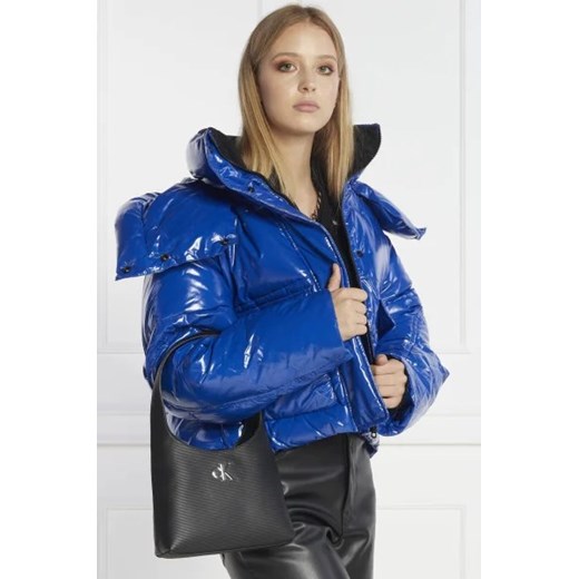 Shopper bag Calvin Klein na ramię mieszcząca a4 